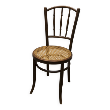 Bistro Chair Fischel 1930 Curved Wood Caning