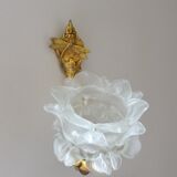 Ancient art nouveau tulip sconce