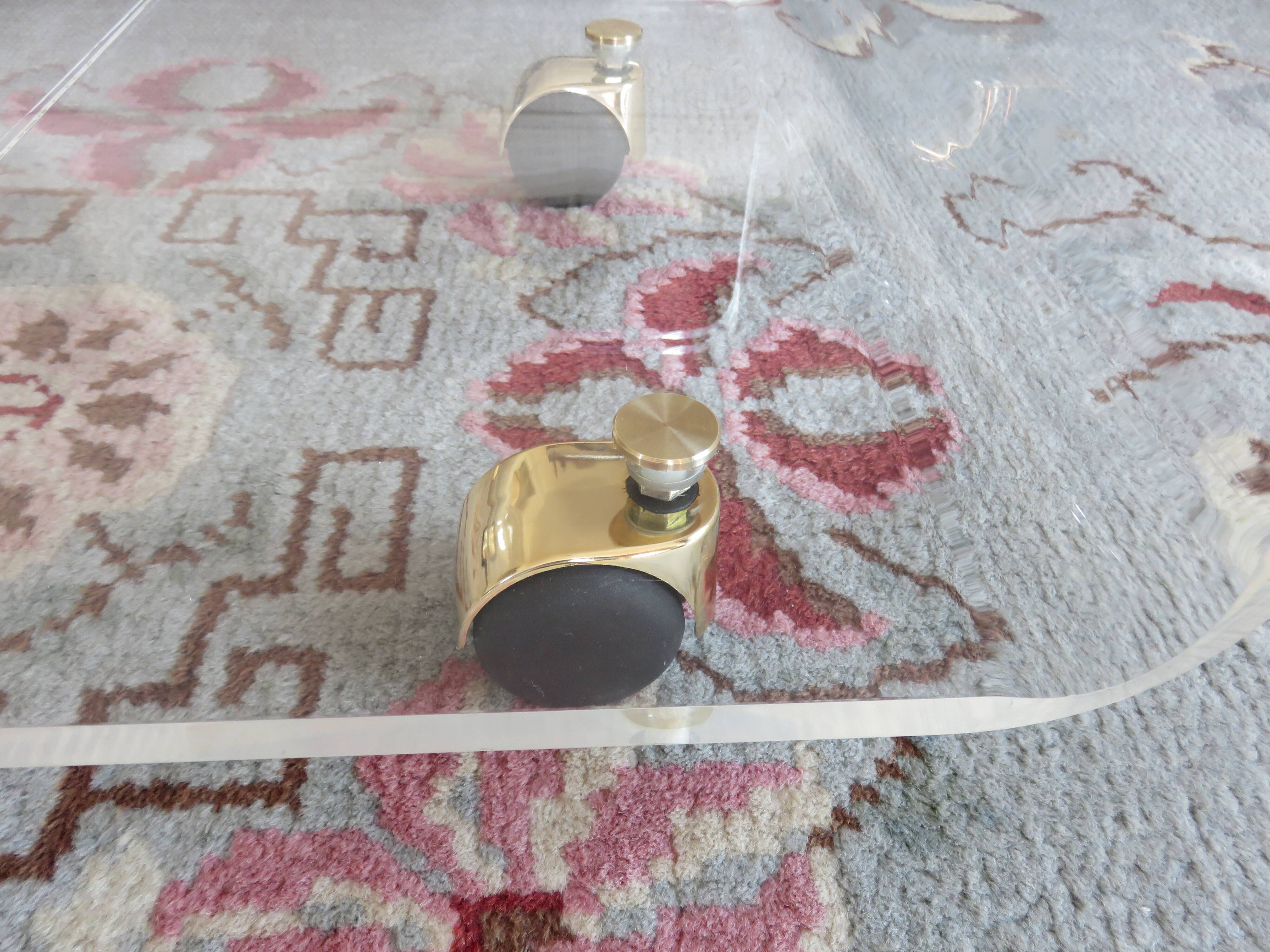 Plexiglas coffee table, David Lange, "The Invisibles of the Marais", 1970