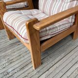Paire de fauteuils en bois PIN