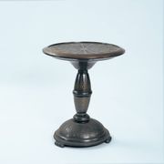 Dutch Art Nouveau occasional table with floral relief decor, 1920s