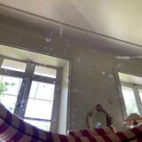 Round mirror tray scoubidou 50s/60s