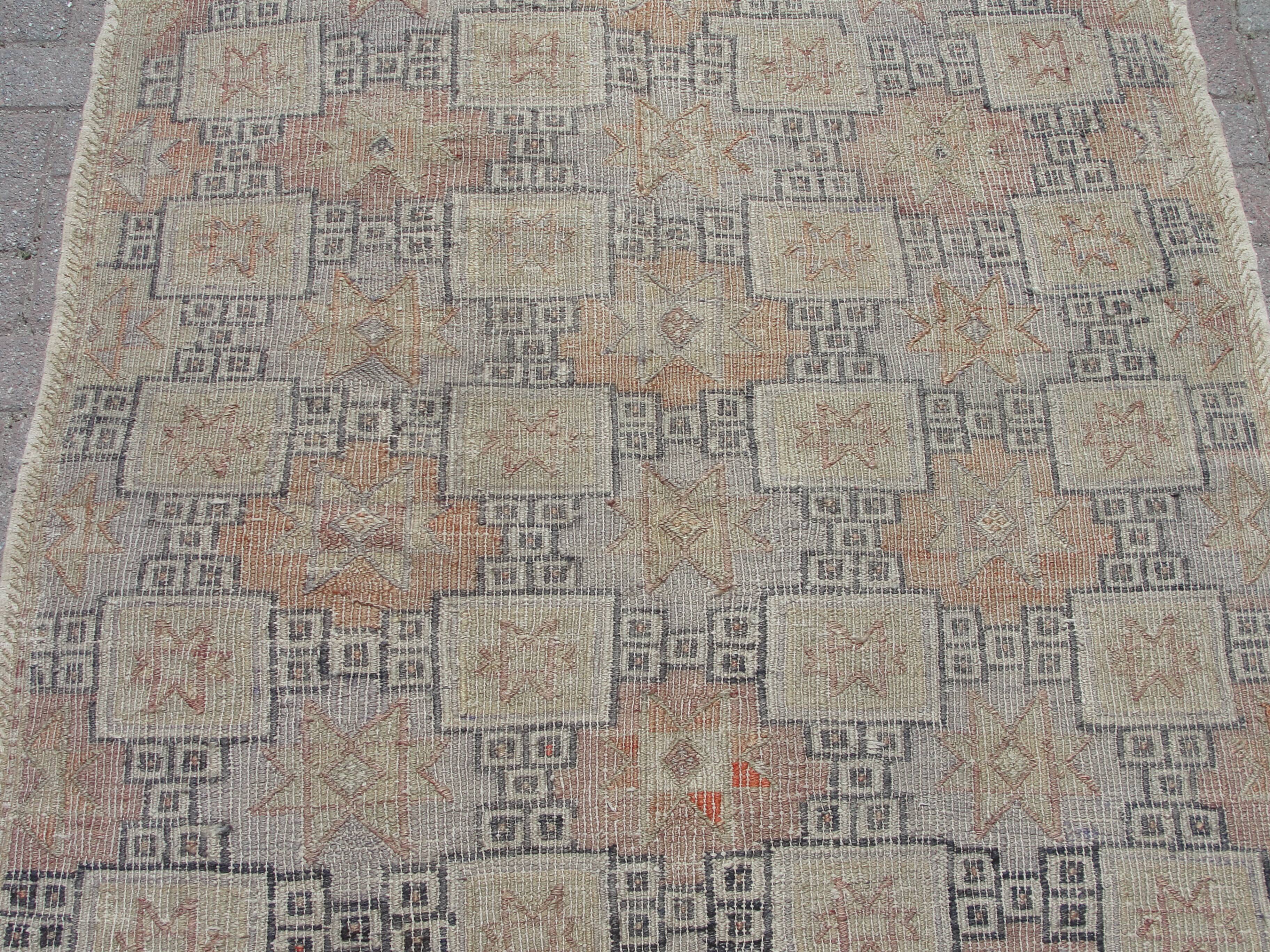 Tapis Kilim en coton fait à la main