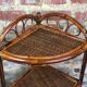 Corner shelf in rattan 70