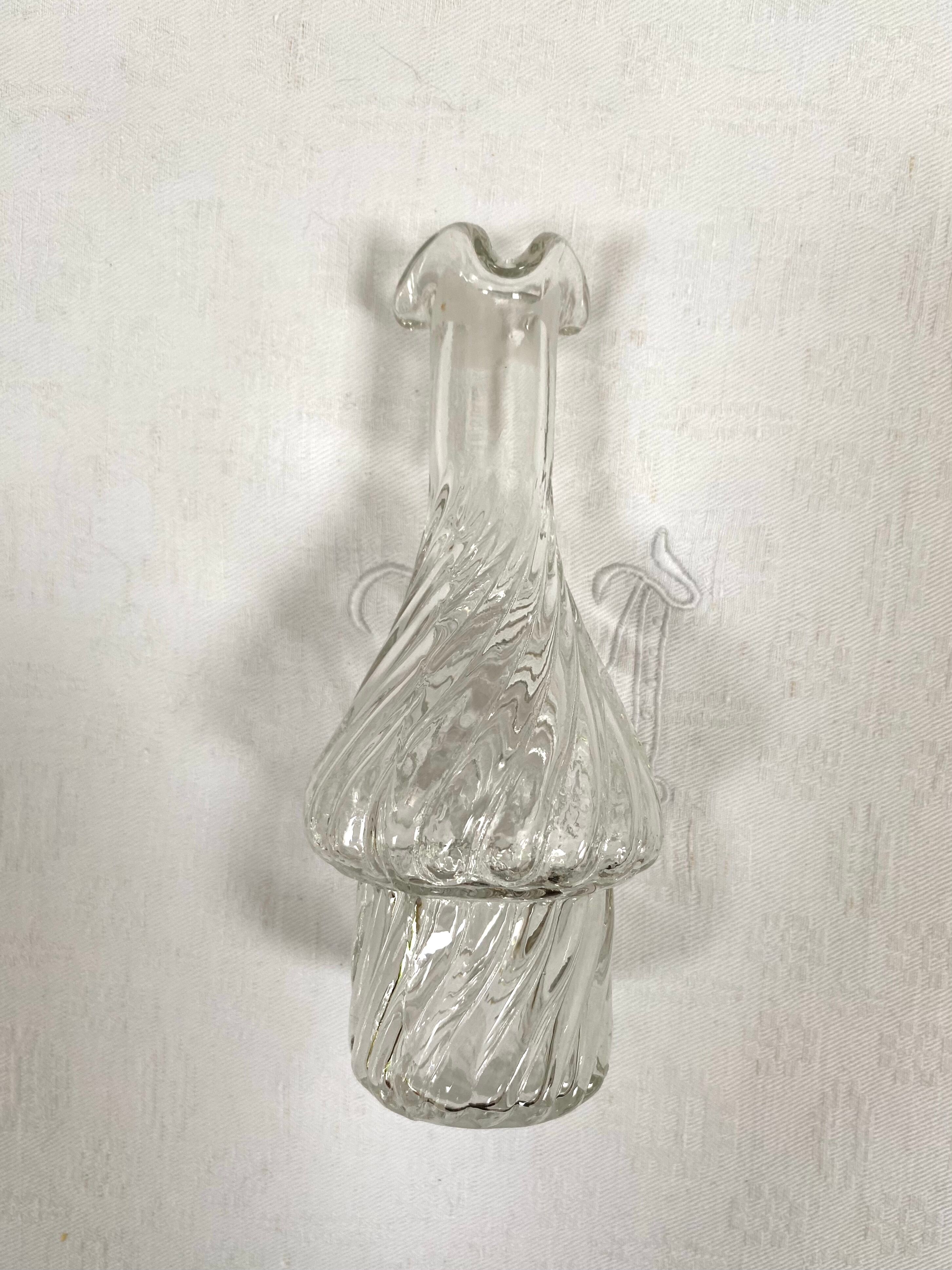 Set of 5 glass apothecary vials