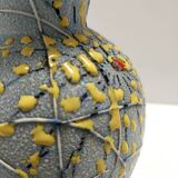Handcrafted  and Hand-painted Multicolored Ceramic Vase by Fanciullacci, It