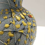 Handcrafted  and Hand-painted Multicolored Ceramic Vase by Fanciullacci, It