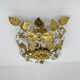 Mid-century design banci style ceiling lamp crystal flower , 1970sMid-centu