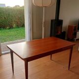Large extendable designer dining table (seats 6 to 10), vintage, from the end of the 60s