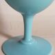 Vintage blue opaline walking vase