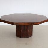 Octagonal dining ore conference table with drawers