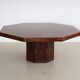 Octagonal dining ore conference table with drawers