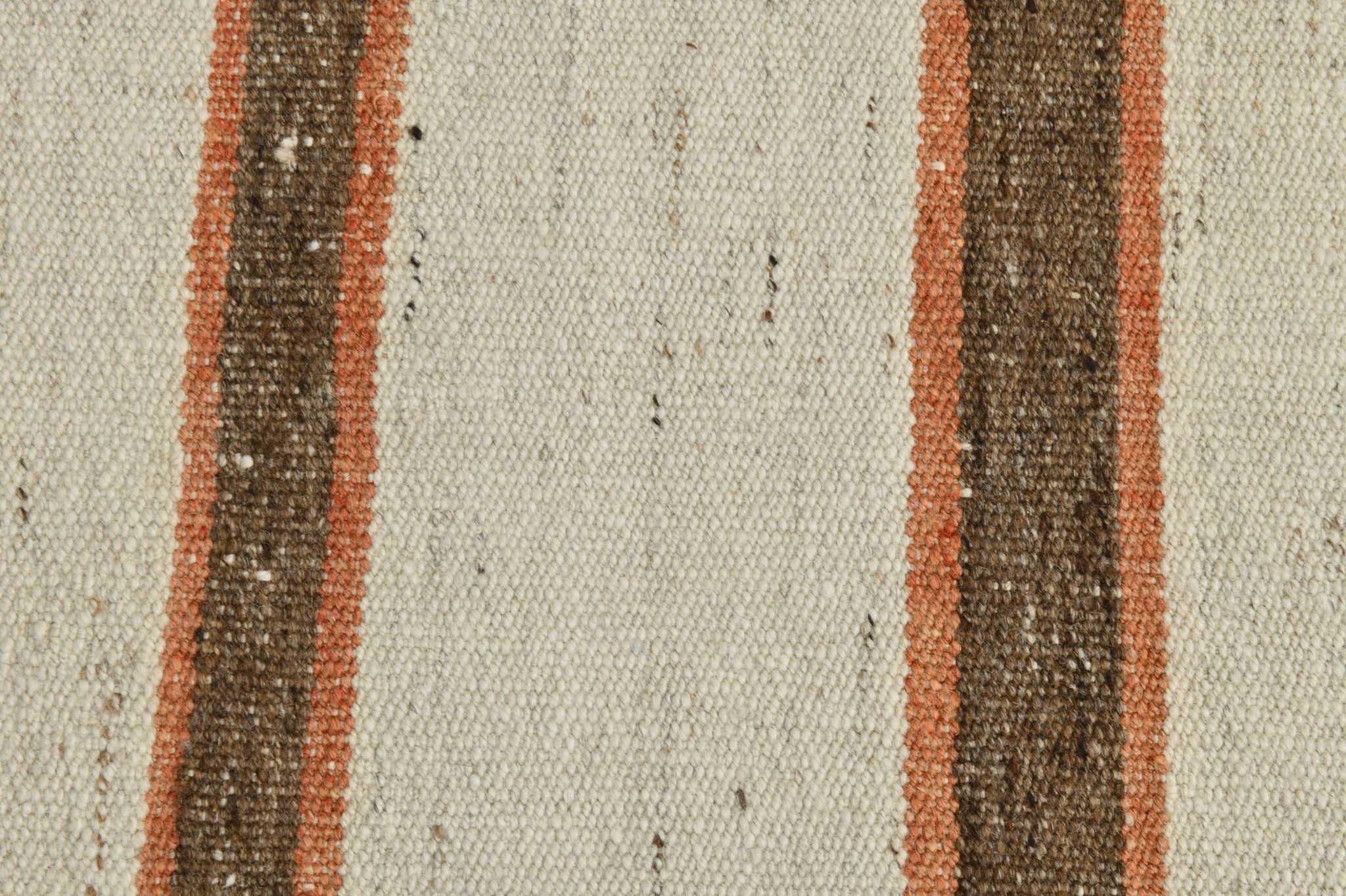 Tapis Kilim marron et beige 2x8, 71x260 cm