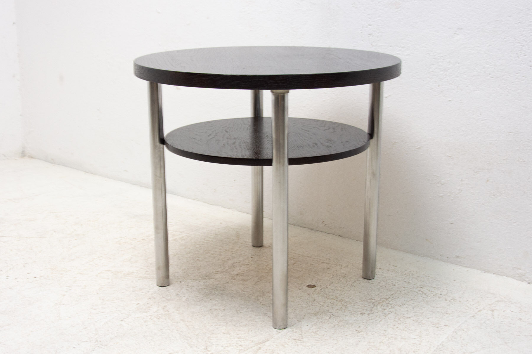 Bauhaus Chromed Coffee Table by Robert Slezak, 1930s