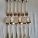 Silver-plated Table Cutlery Ridoux 6 Spoons and 6 Forks