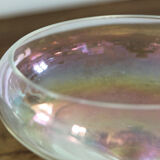 Ancienne coupe en verre irisé