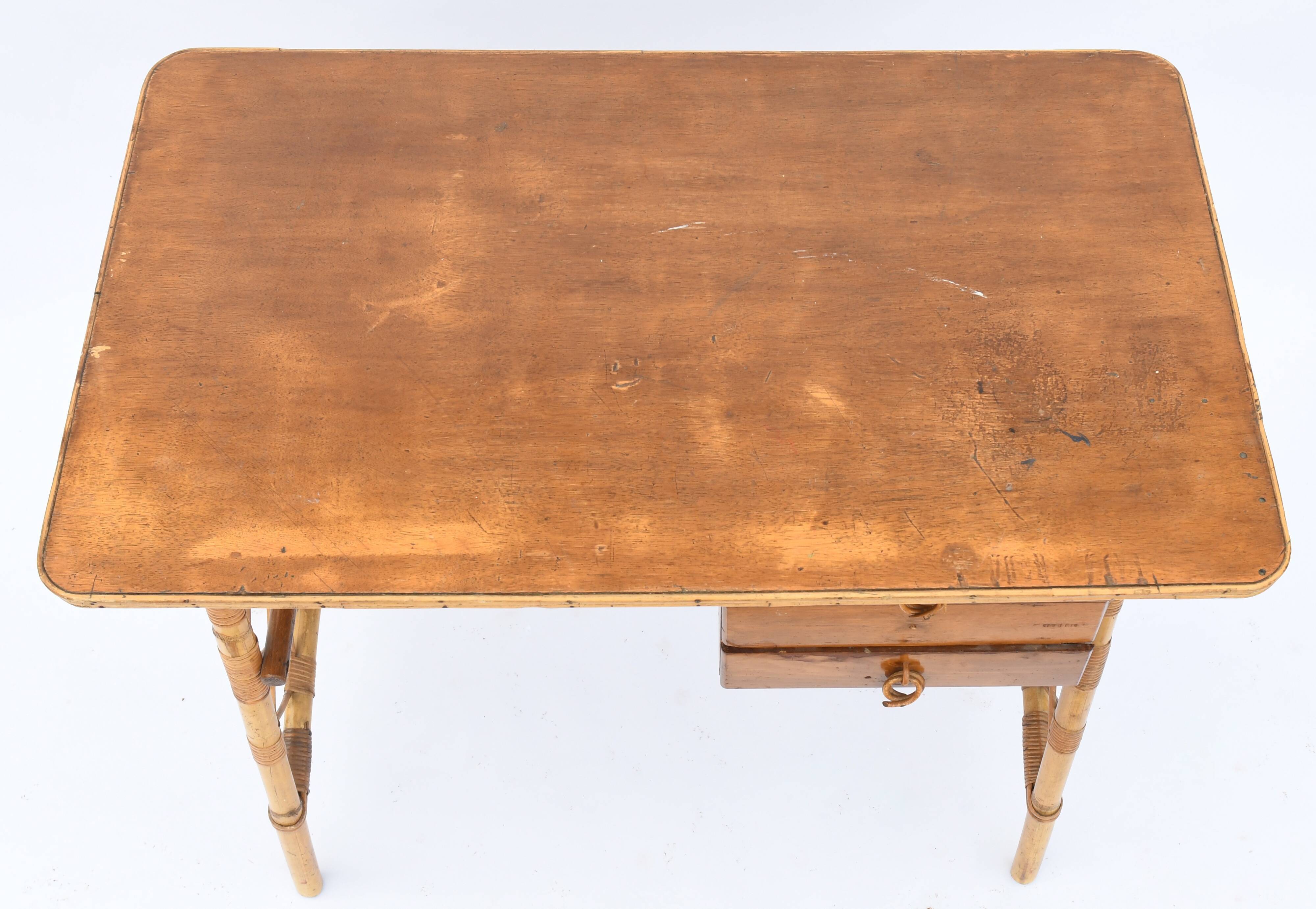 Rattan desk