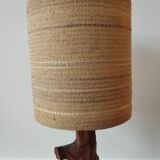 Lampe pied en bois