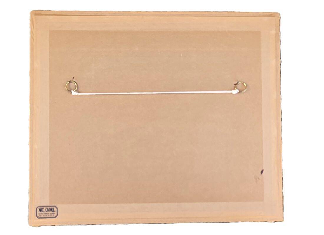 Gardey Germaine, Marine Gouache Rocky Coast circa 1970