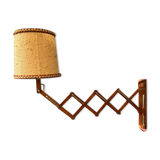 Vintage wooden scissors lamp