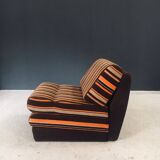 Fold-out extendable lounge chair, 1970s