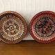 2 assiettes décoratives terre cuite décor marocain faites à la main