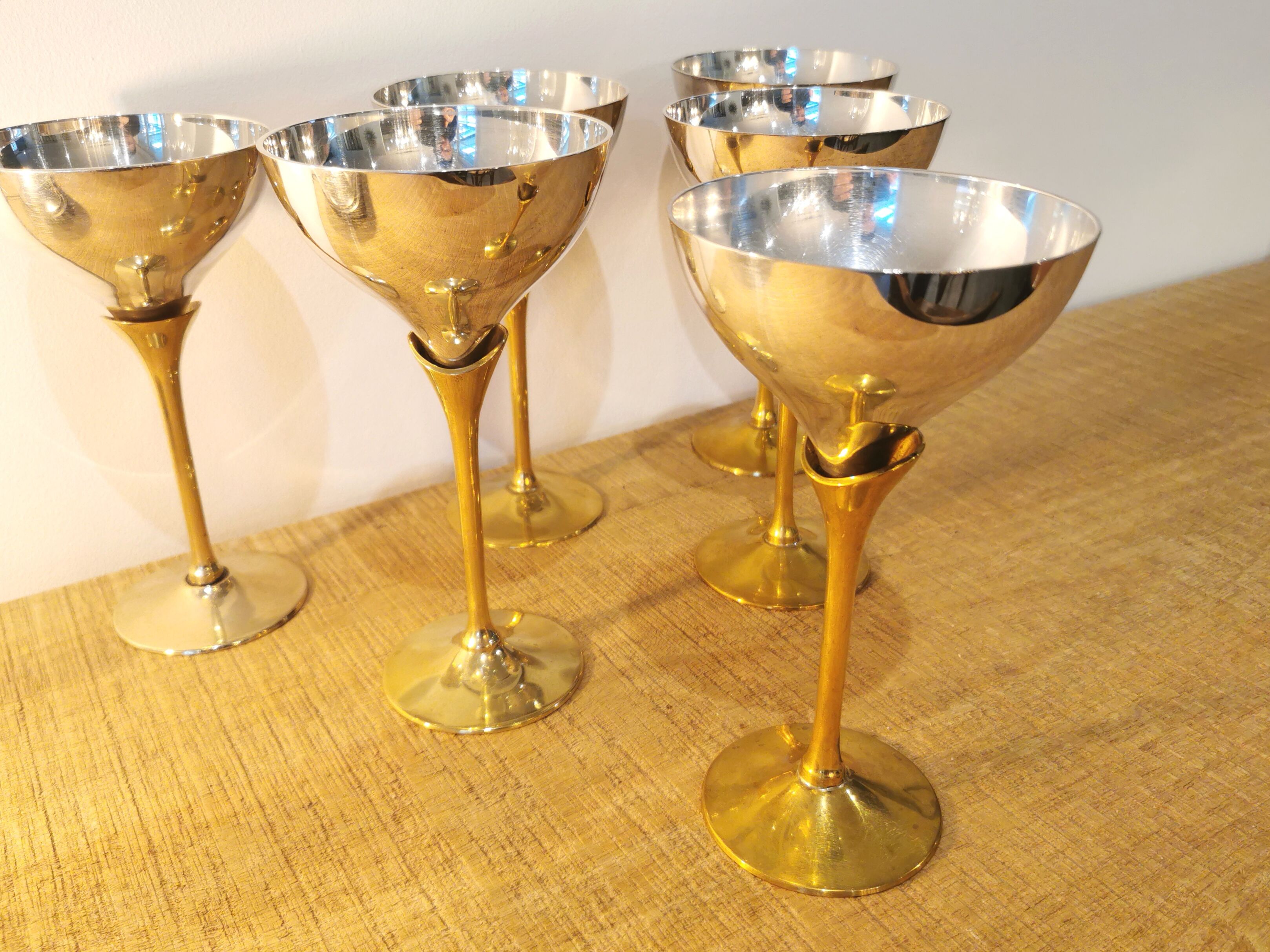 6 coupes de champagne
