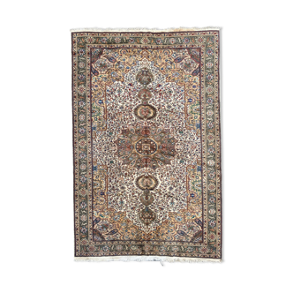 Large turkish vintage carpet Kayseri handmade 197x298 cm
