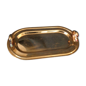 Rectangular dish in stainless steel louis style vintage swan head