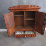 Miniature art-deco cupboard in chene