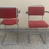 201 W H Gispen vintage chairs pair