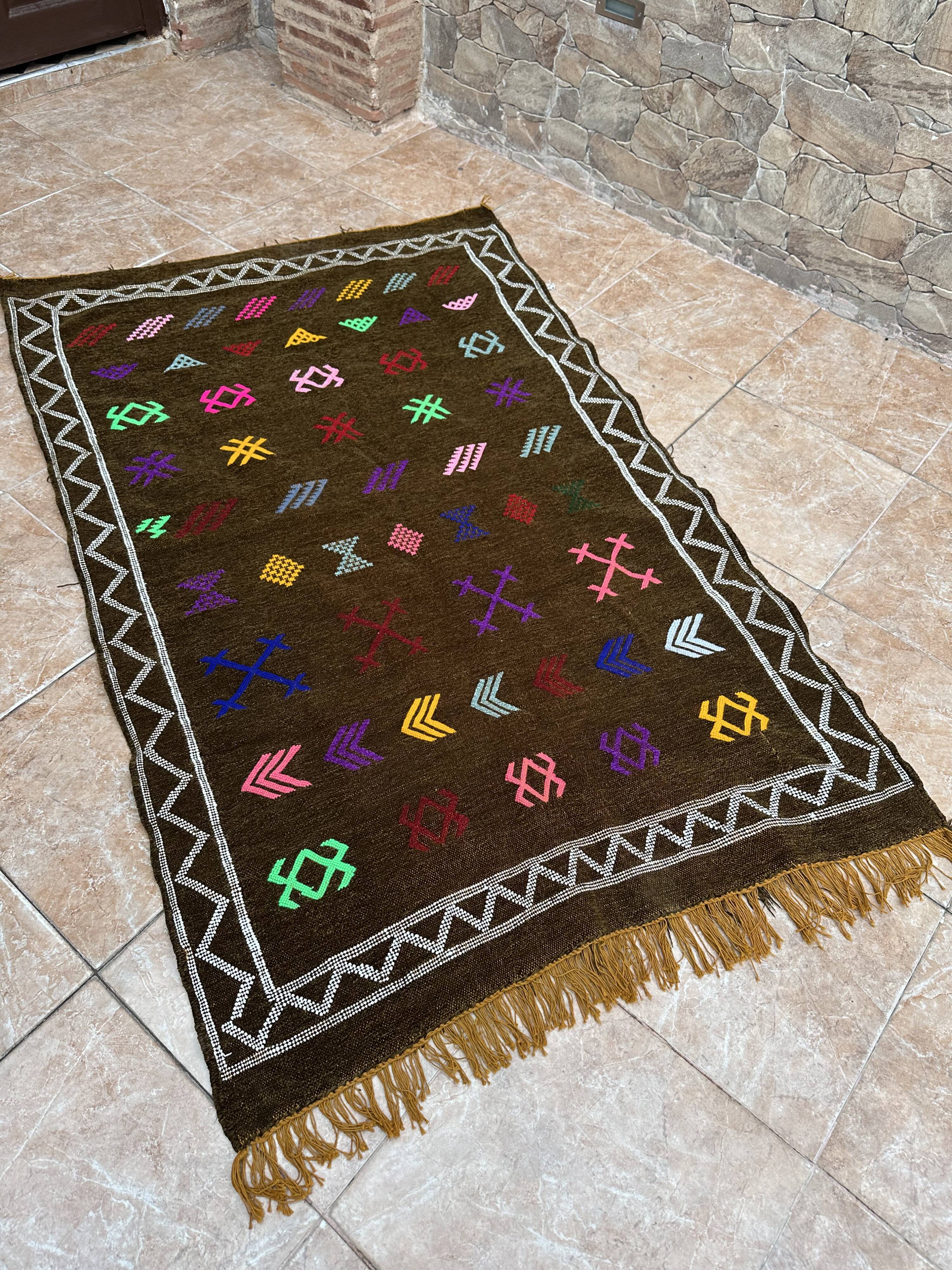 Moroccan rug - handmade rug - Berber wool rug - Floor rug