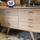 Buffet vintage ligne scandinave pieds compas