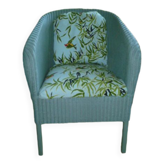 Vintage armchair in wicker and rattan