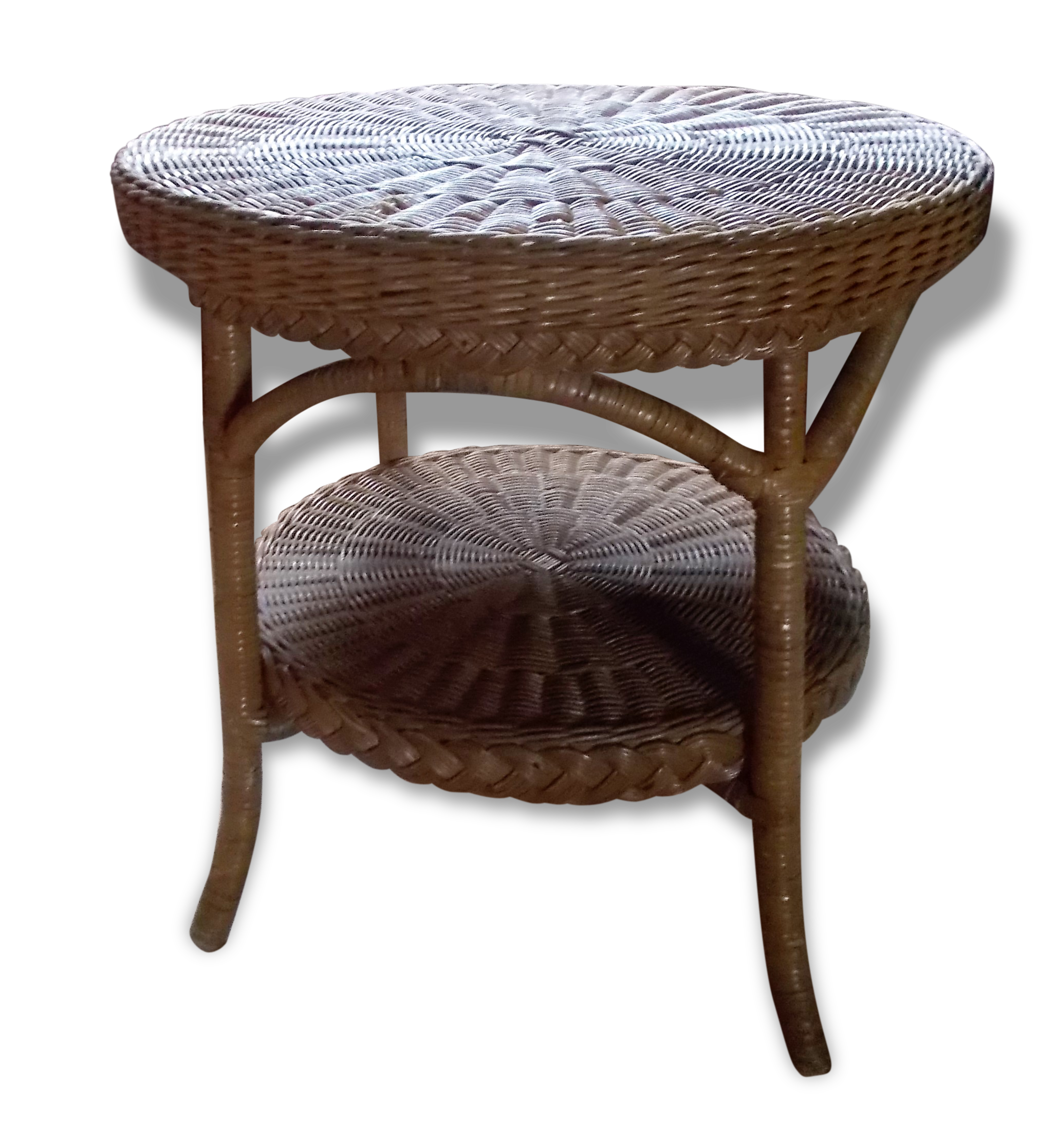 Wicker/rattan side table