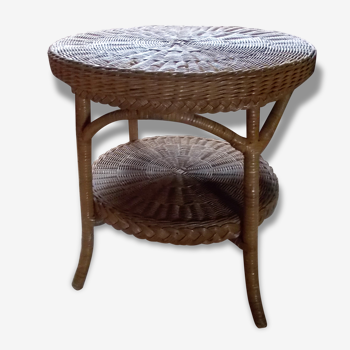 Wicker/rattan side table