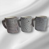 Tasses Mid-Century en Céramique par Francis & Josette Bonaudi pour Vallauri