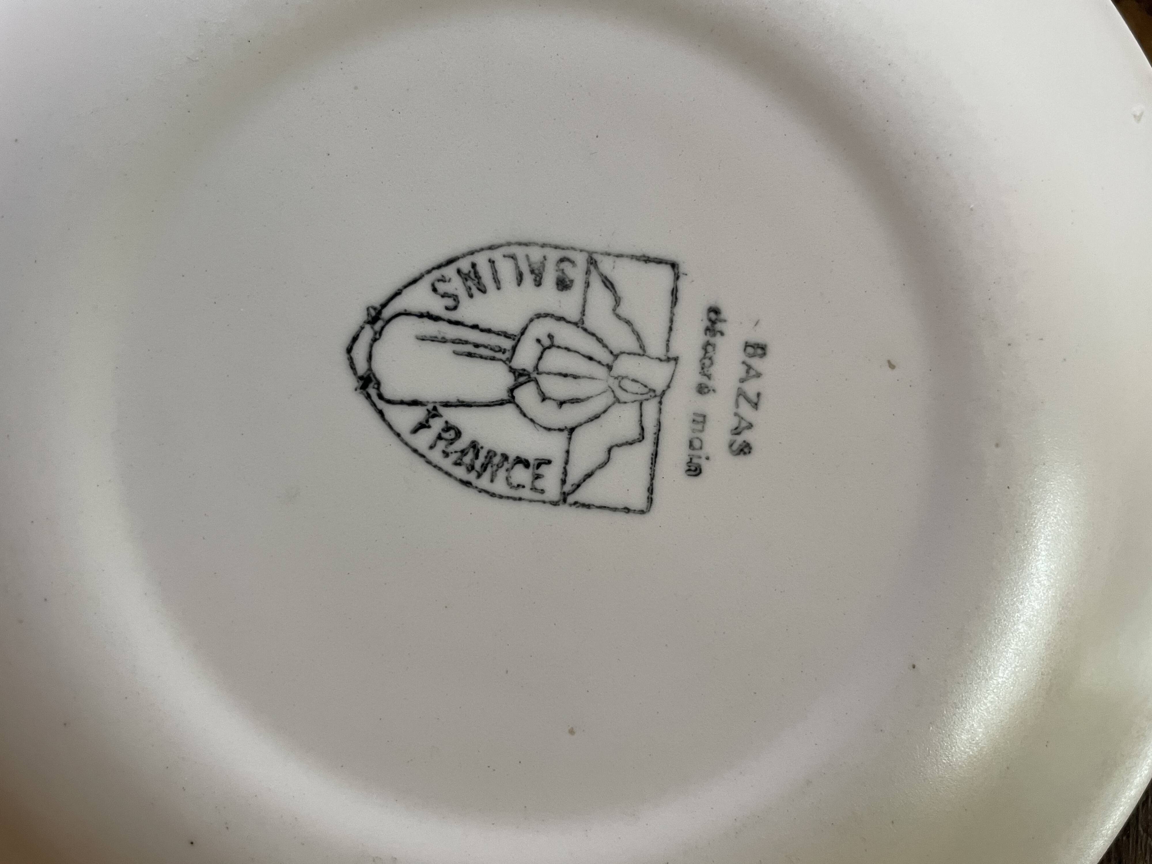 6 plates "Bazas" Salins