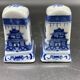Elegant table set, Chinese porcelain, blue and white, condiments.