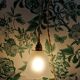 Suspension, baladeuse en verre formant une tulipe