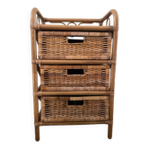 Meuble rotin vintage