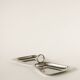 Small stainless steel dish with two compartments, Design, 1970