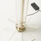 Acrylic glass and brass floor lamp Hollywood Regency, 1970s