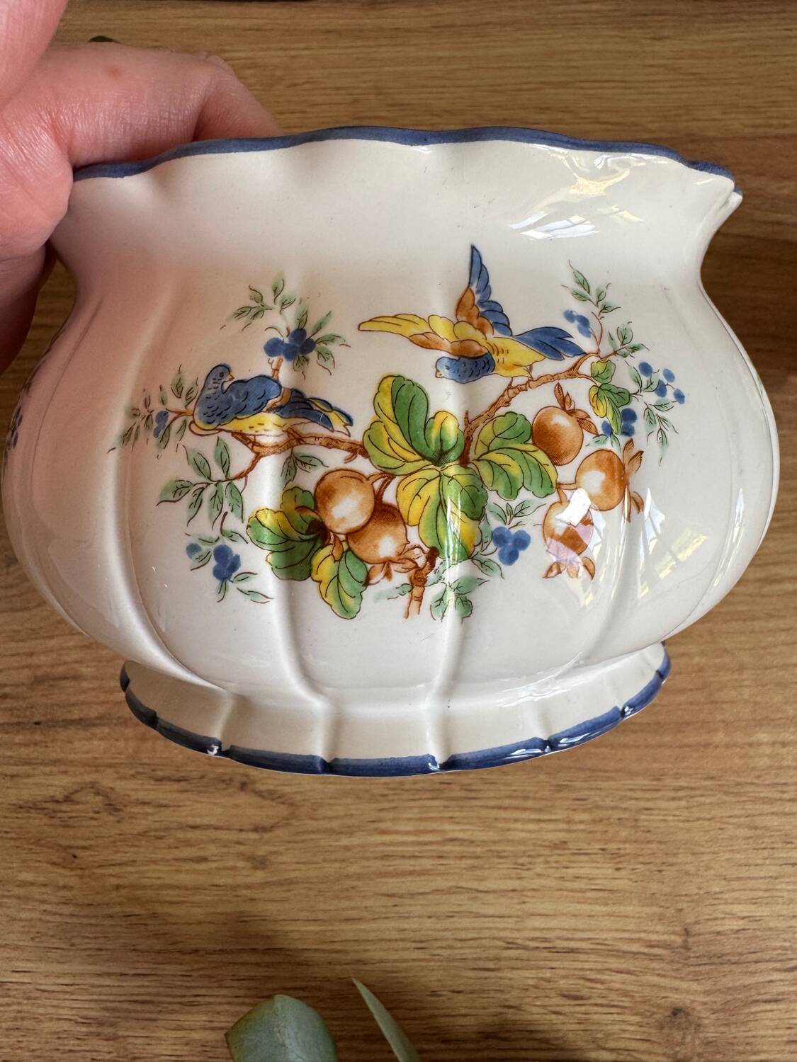 Vintage bird soup tureen
