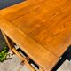 Dining farm table for 8 people in solid oak with 1 drawer 1950 200x85x79cm