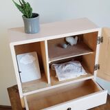 Vintage powder pink medicine cabinet