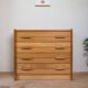Chest of drawers with 4 drawers in the style of Maison Regain, 1970s.