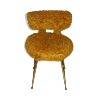 1960/65 mustard-coloured rug Chair
