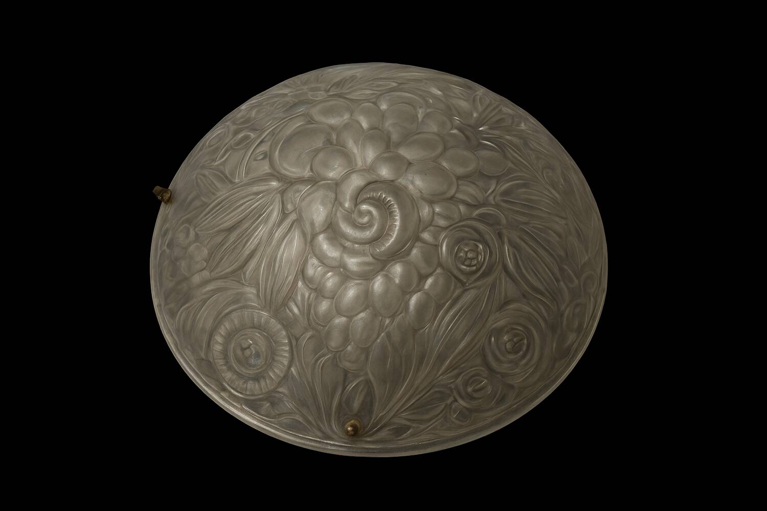Art Deco molded glass pendant light