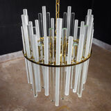 Vintage christoph palme design chandelier - glass pegs - 1960s